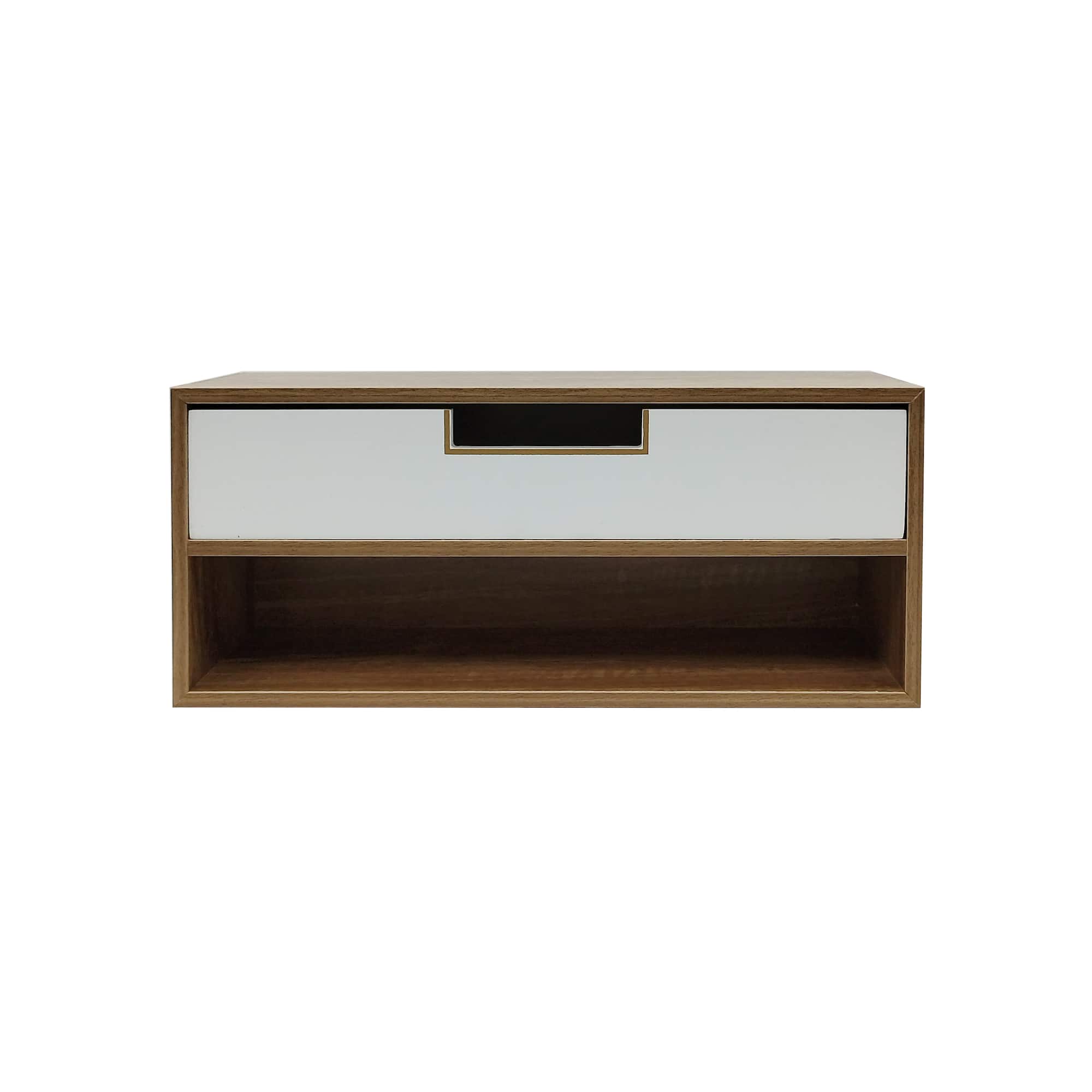 15.75" White & Woodgrain Desk Drawer Cubby by Ashland®